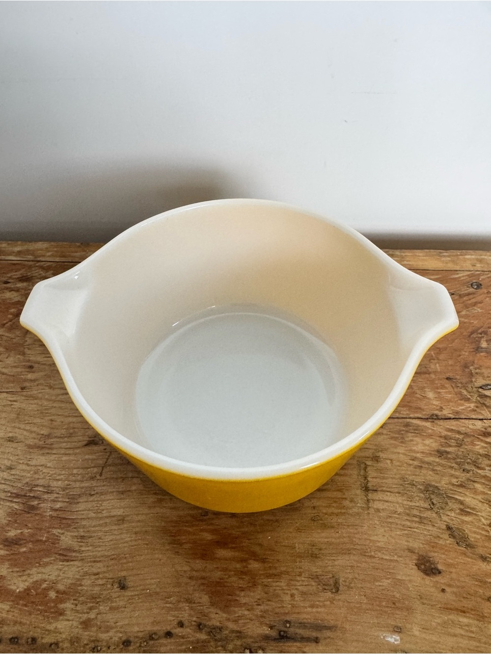 Pyrex Primary Yellow casserole dish